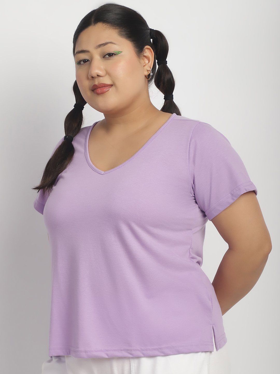 Cherry Cola Chill Tee: Lilac Color