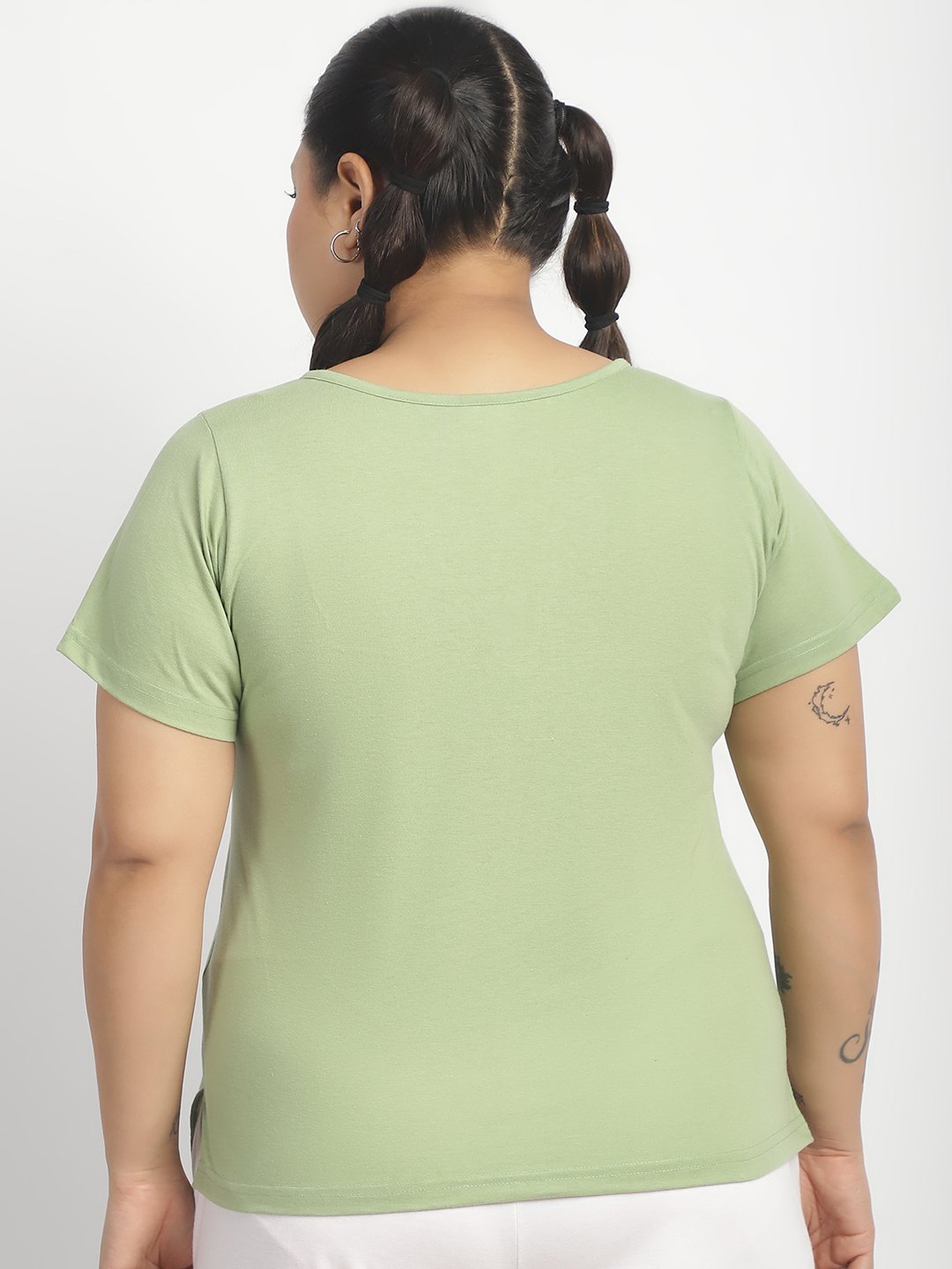 Cherry Cola Chill Tee: Sage Green Color