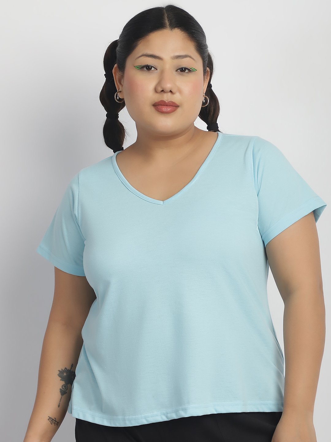 Cherry Cola Chill Tee: Sky Blue Color