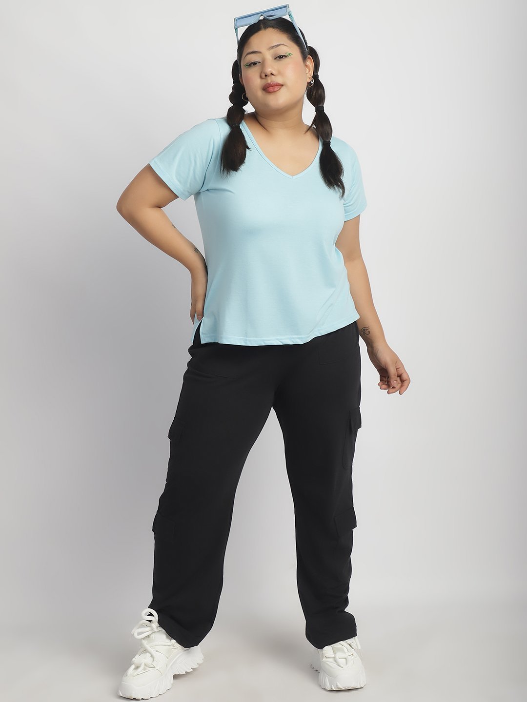 Cherry Cola Chill Tee: Sky Blue Color