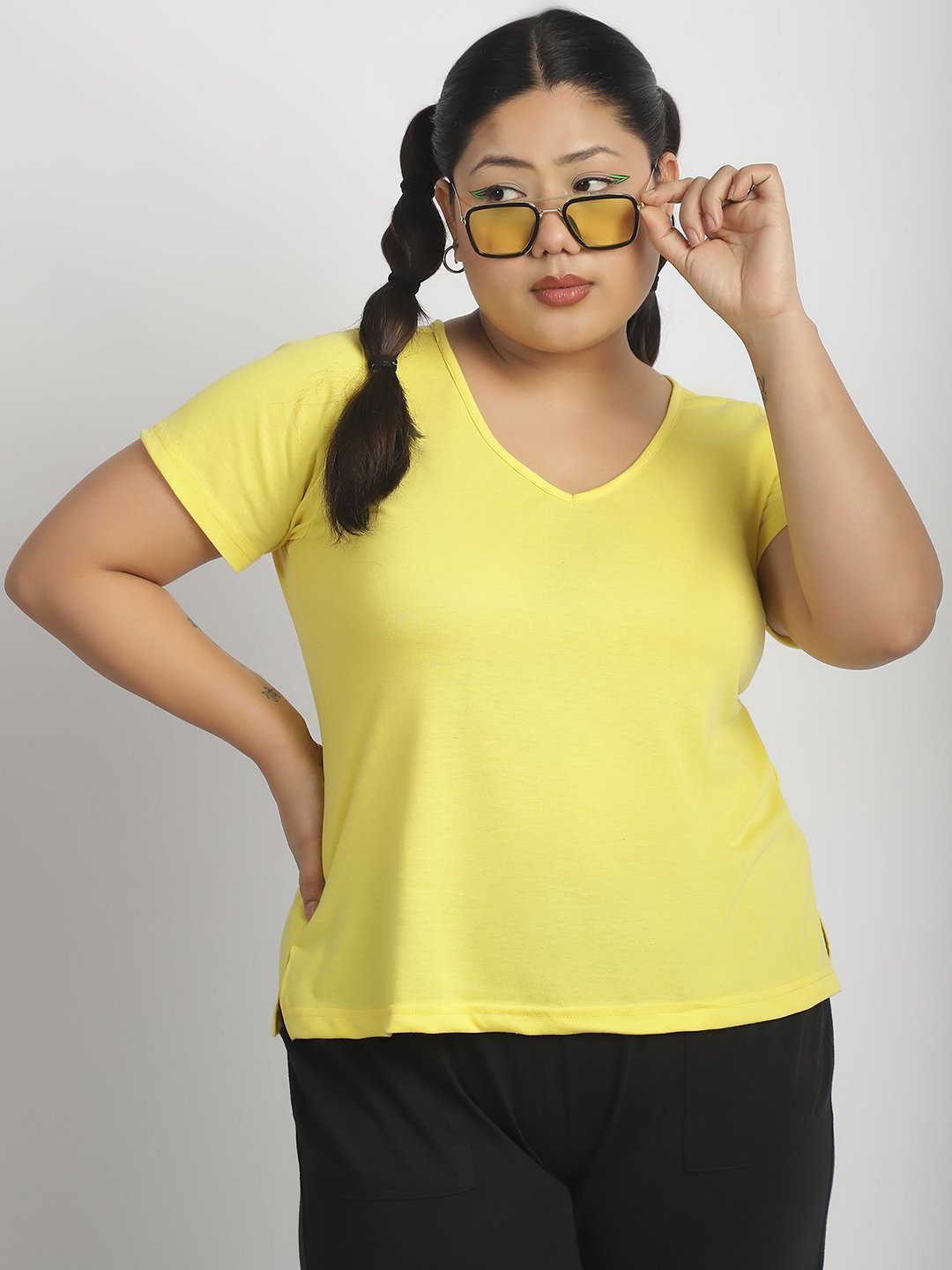 Cherry Cola Chill Tee: Yellow Color