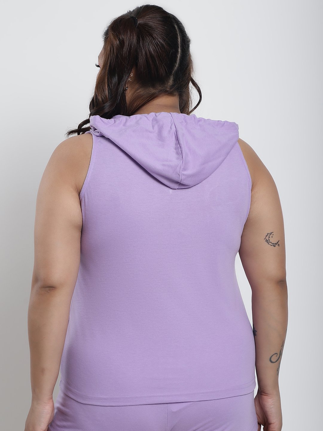 Candy Comfort Hoodie Tank Top : Lilac Color