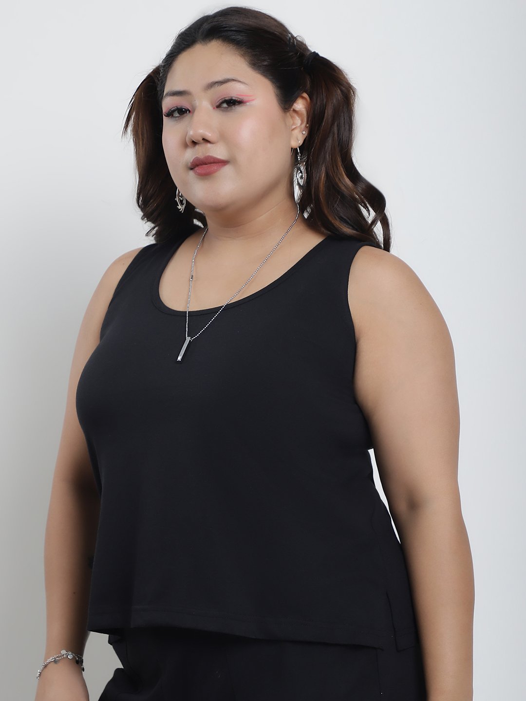 Tutti Frutti Tank Top : Black Color