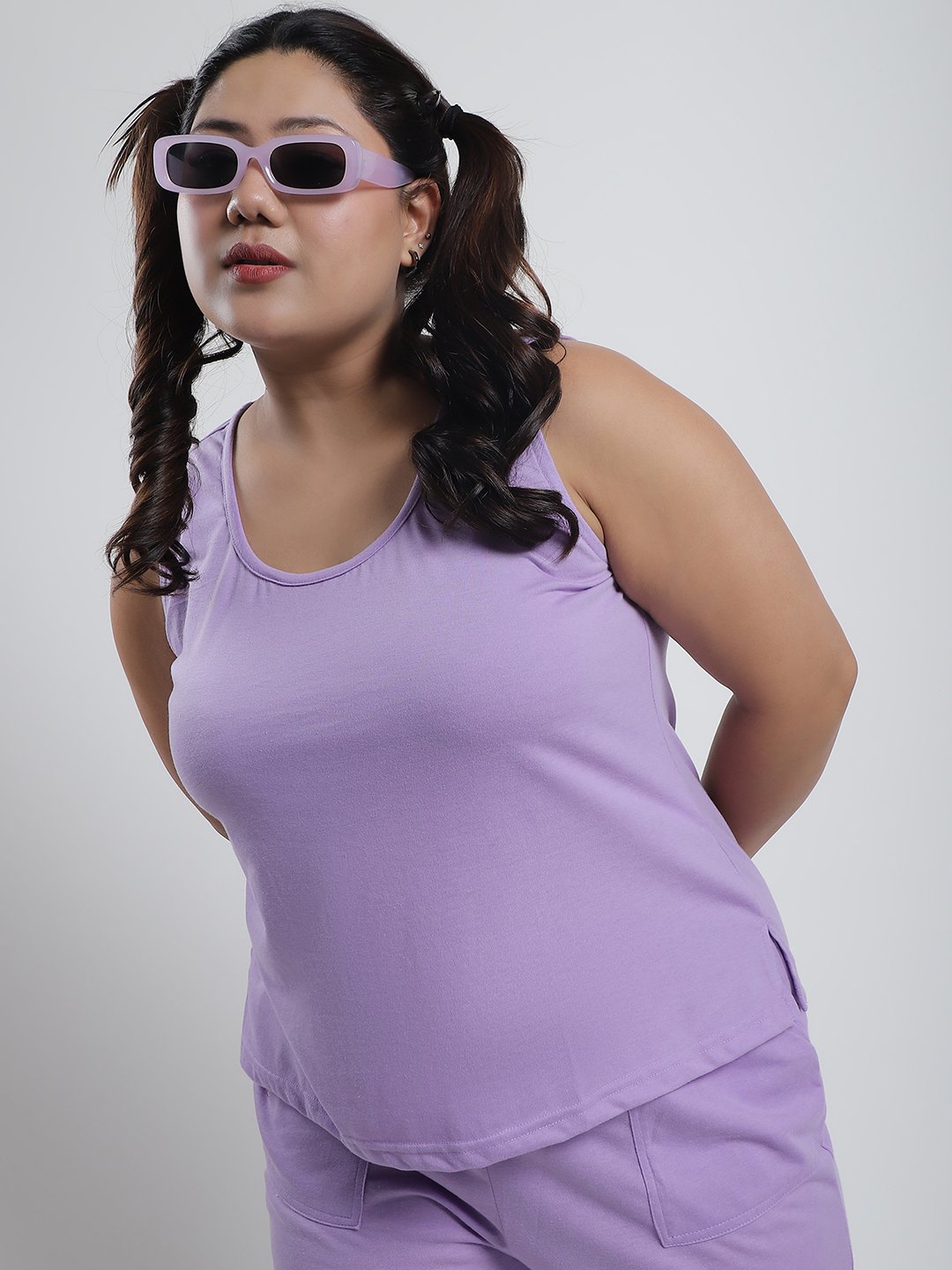 Tutti Frutti Tank Top : Lilac Color