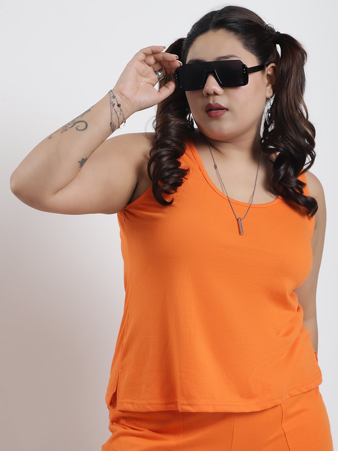 Tutti Frutti Tank Top : Orange Color