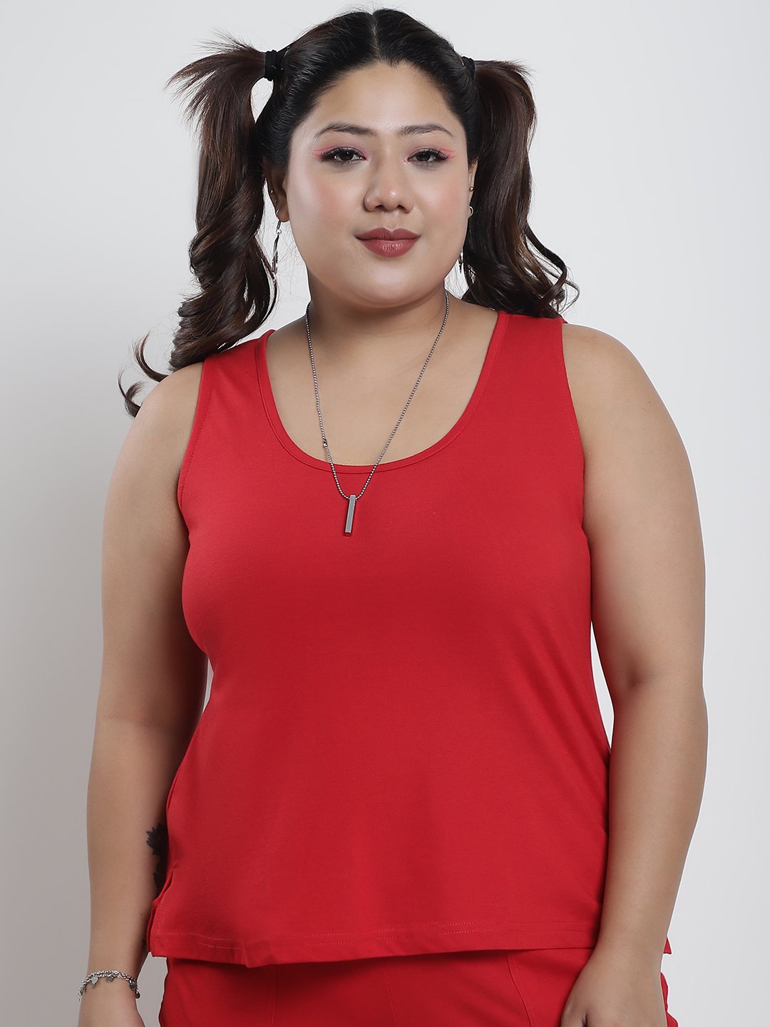 Tutti Frutti Tank Top : Red Color