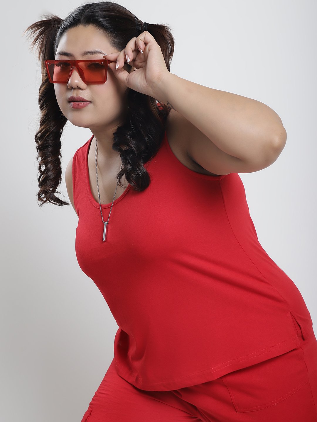 Tutti Frutti Tank Top : Red Color