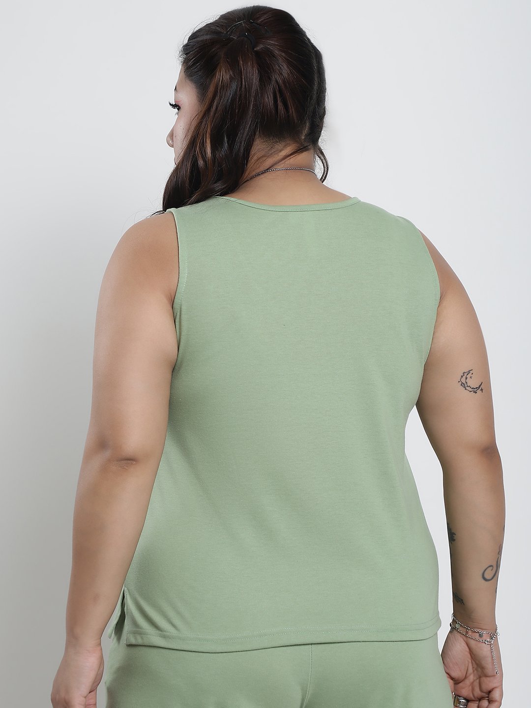 Tutti Frutti Tank Top : Sage Green Color
