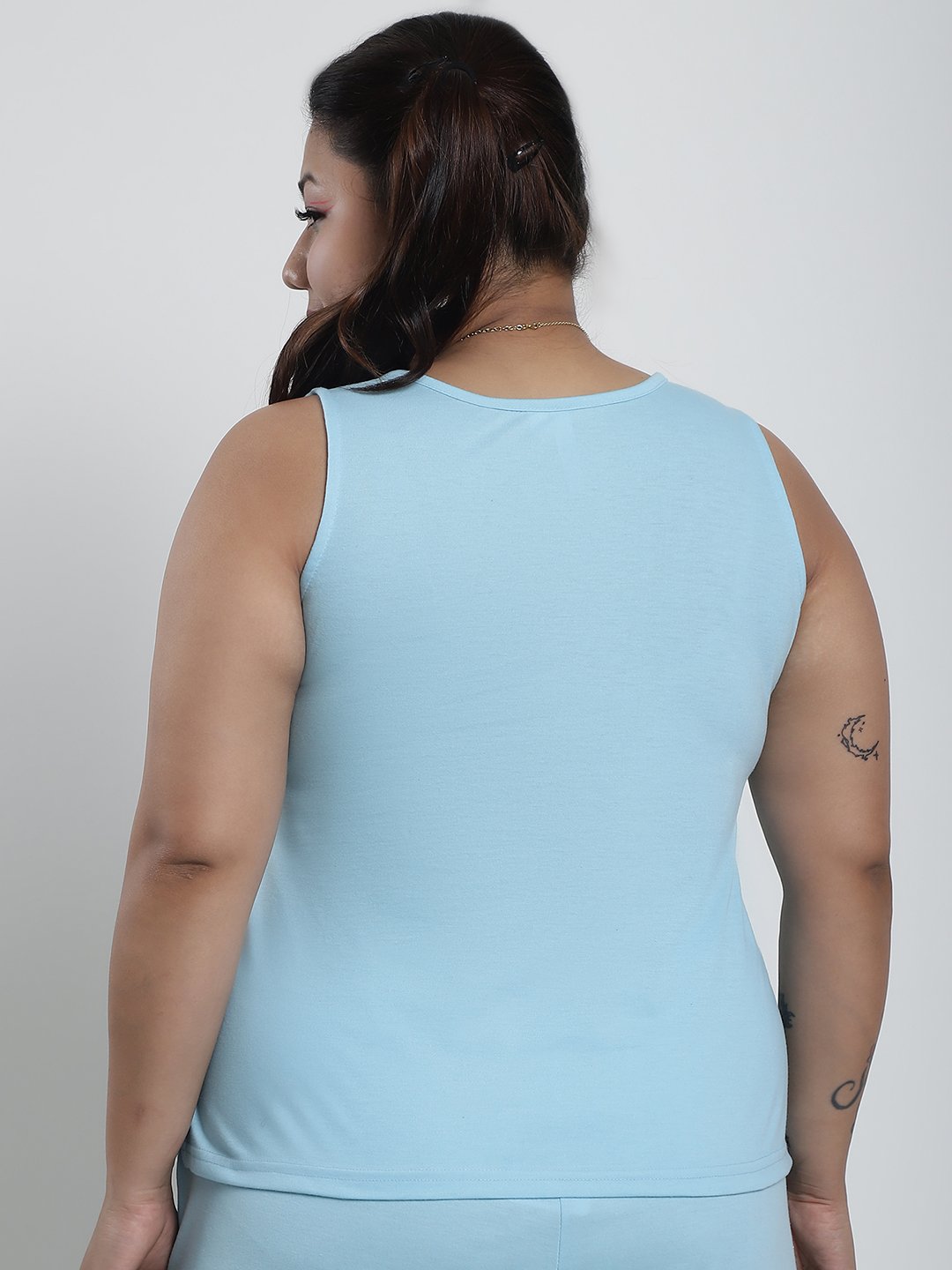 Tutti Frutti Tank Top : Sky Blue Color