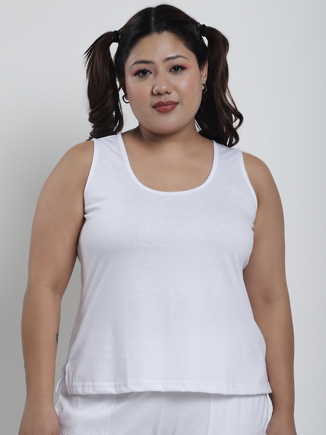 Tutti Frutti Tank Top : White Color