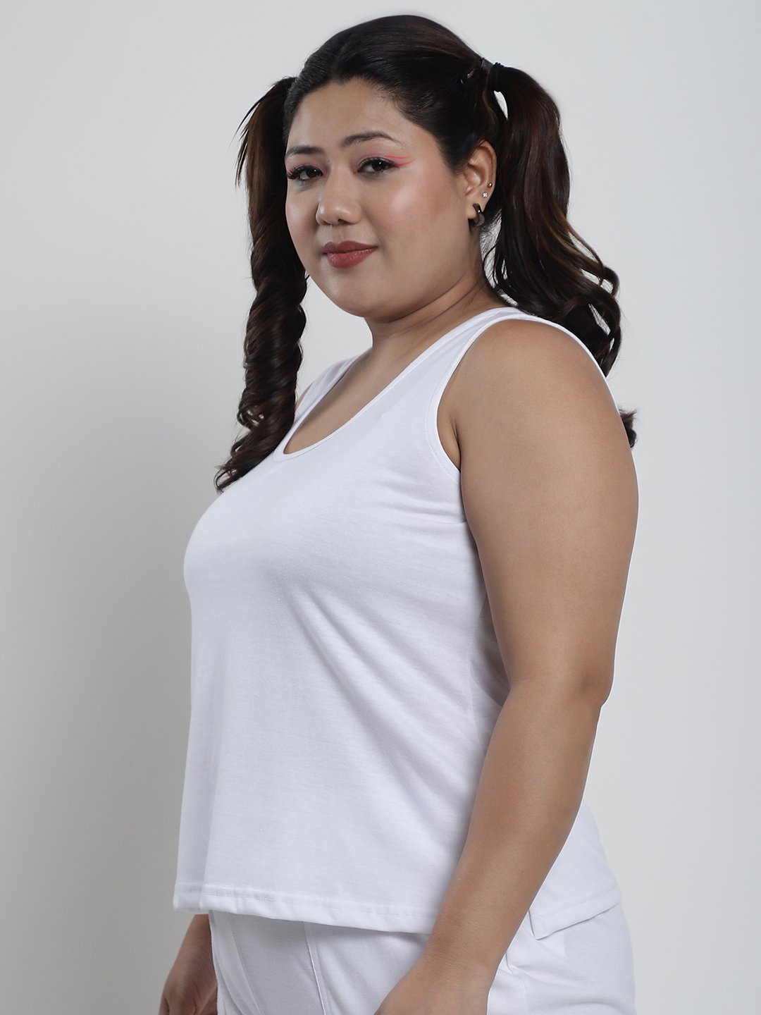 Tutti Frutti Tank Top : White Color