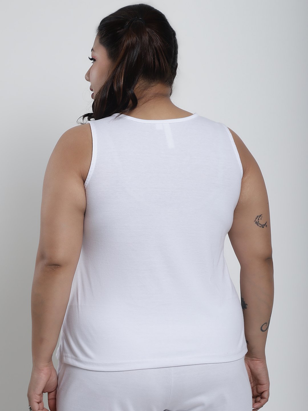 Tutti Frutti Tank Top : White Color