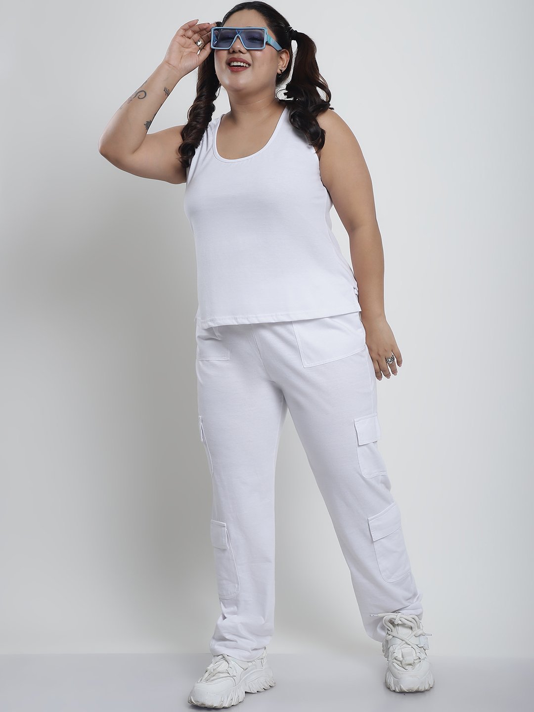 Tutti Frutti Tank Top : White Color