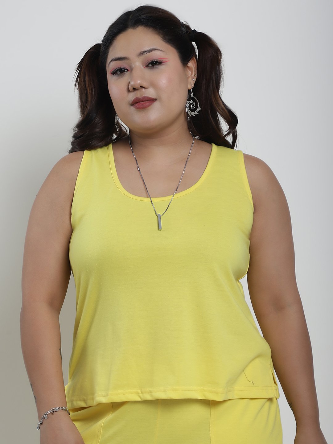 Tutti Frutti Tank Top : Yellow Color
