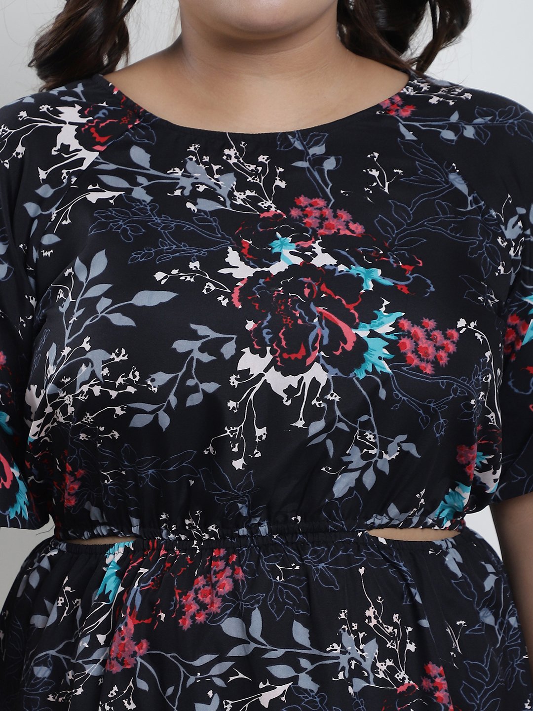 Summer Bliss Dress : BLACK FLORAL Color