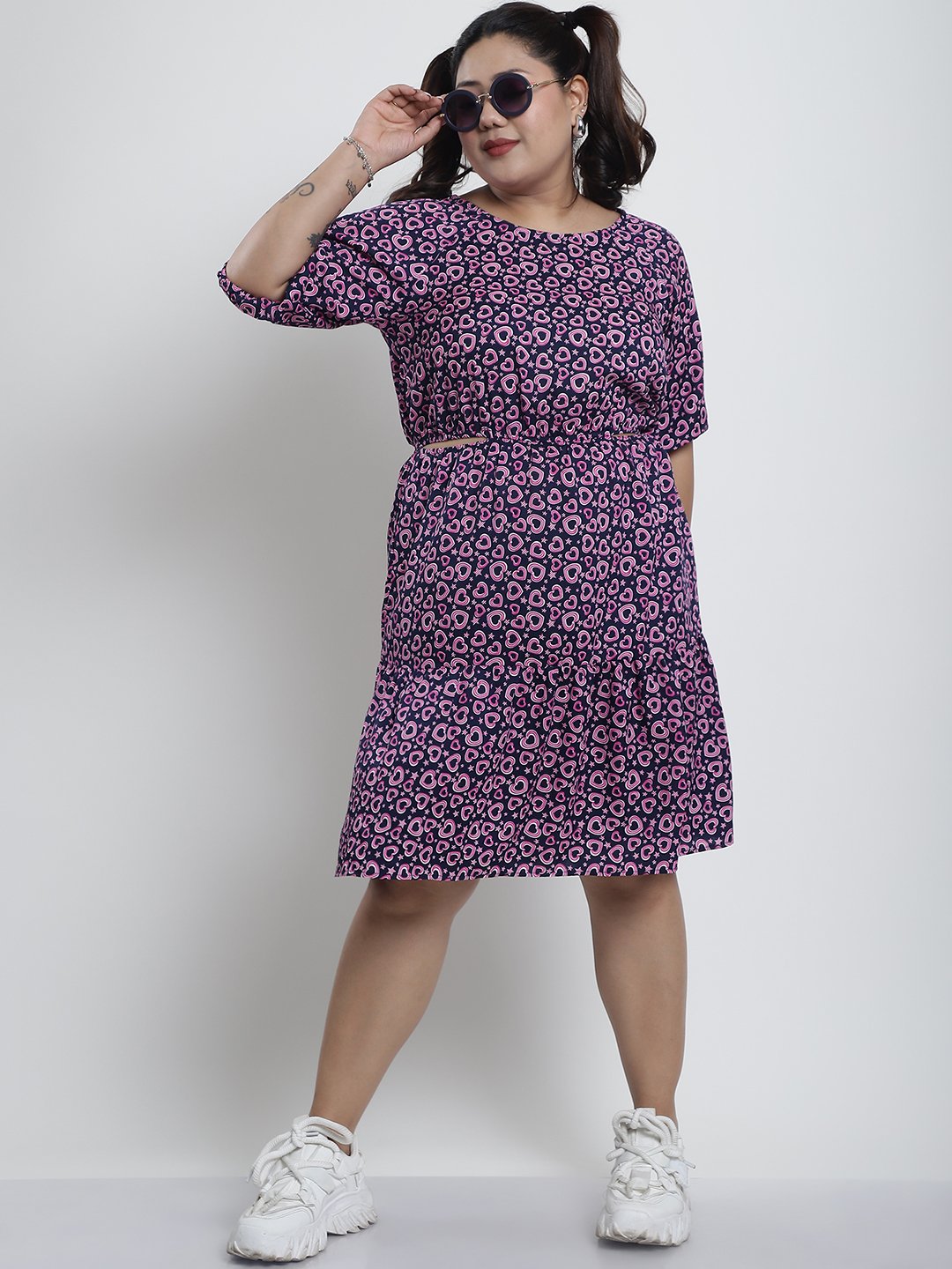 Summer Bliss Dress : HEART PRINT Color