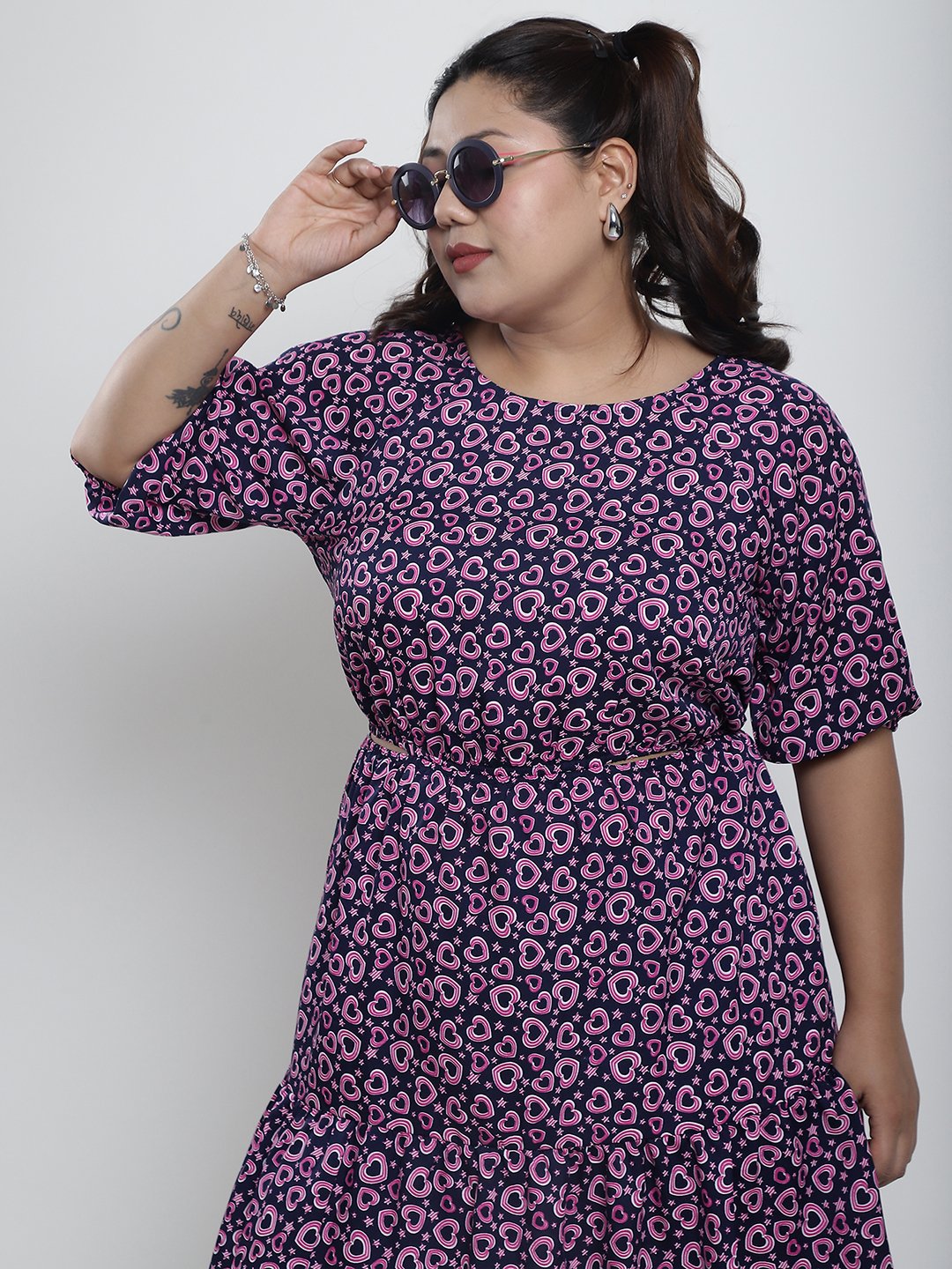 Summer Bliss Dress : HEART PRINT Color
