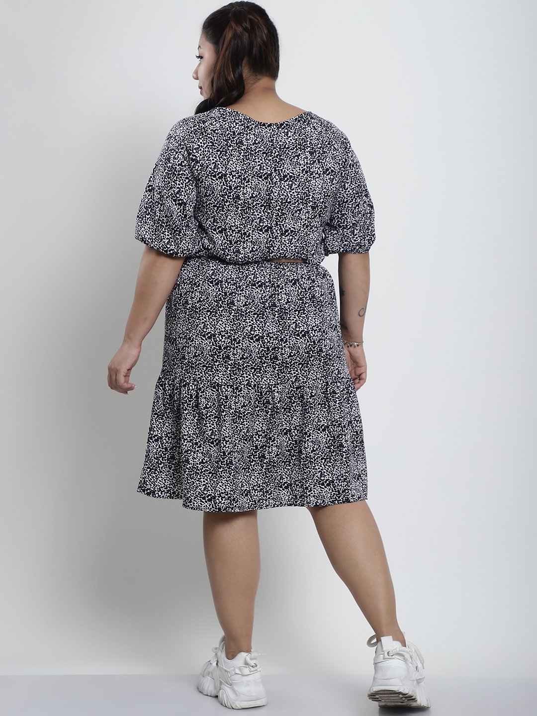 Summer Bliss Dress : B&W TIGER PRINT Color