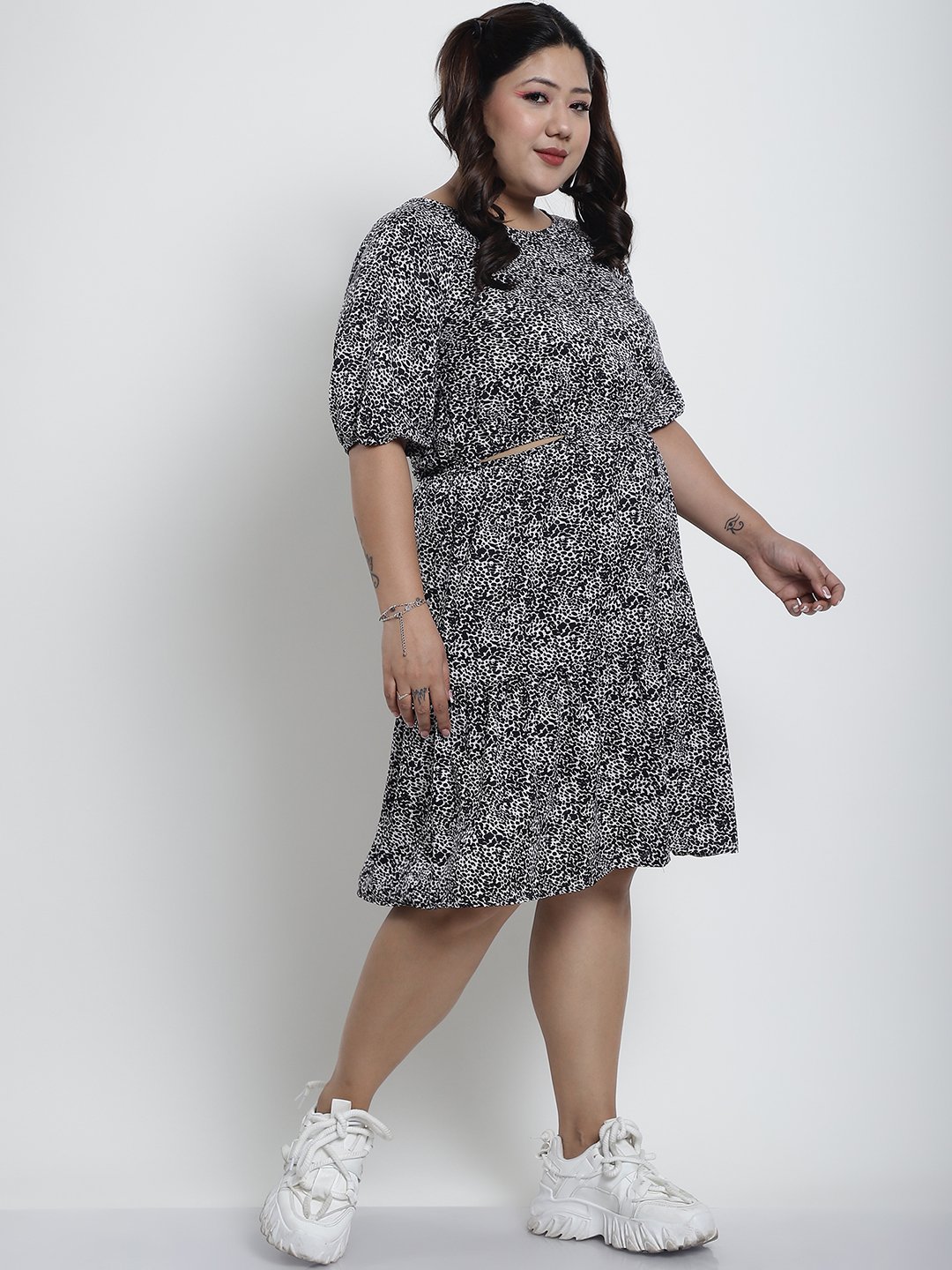 Summer Bliss Dress : B&W TIGER PRINT Color