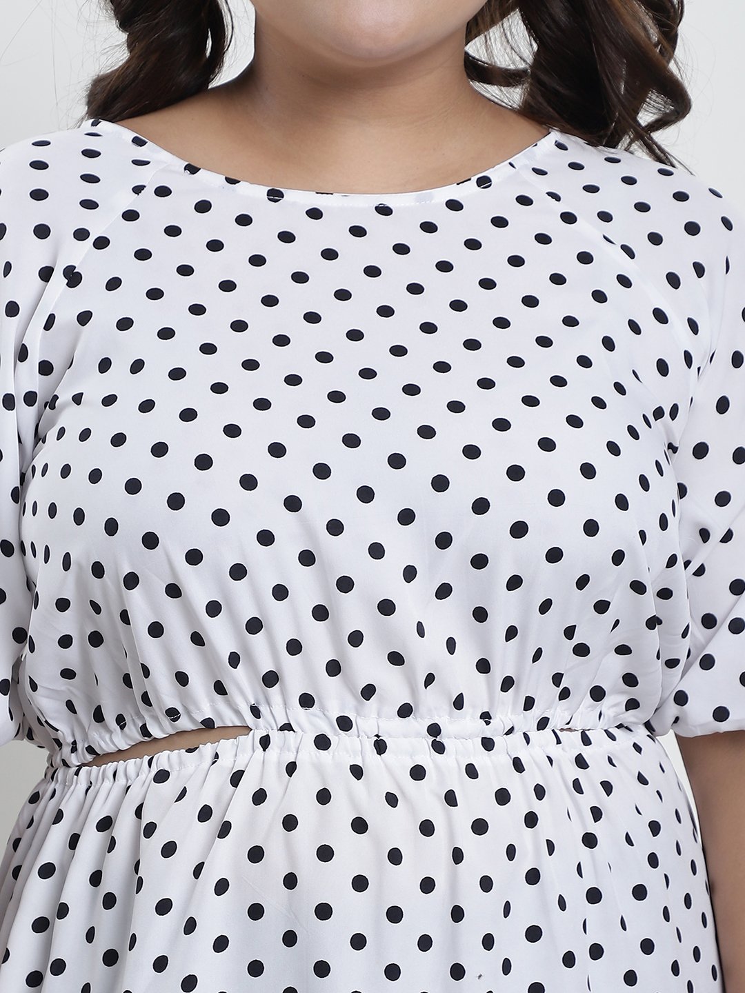 Summer Bliss Dress : BLACK BIG POLKA Color