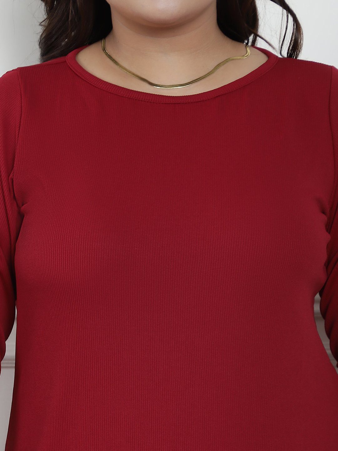 Comfort Dress : Maroon Color