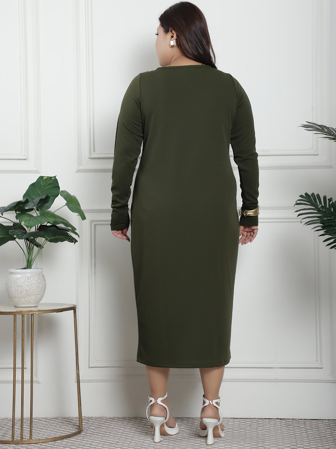 Comfort Dress : Olive Color