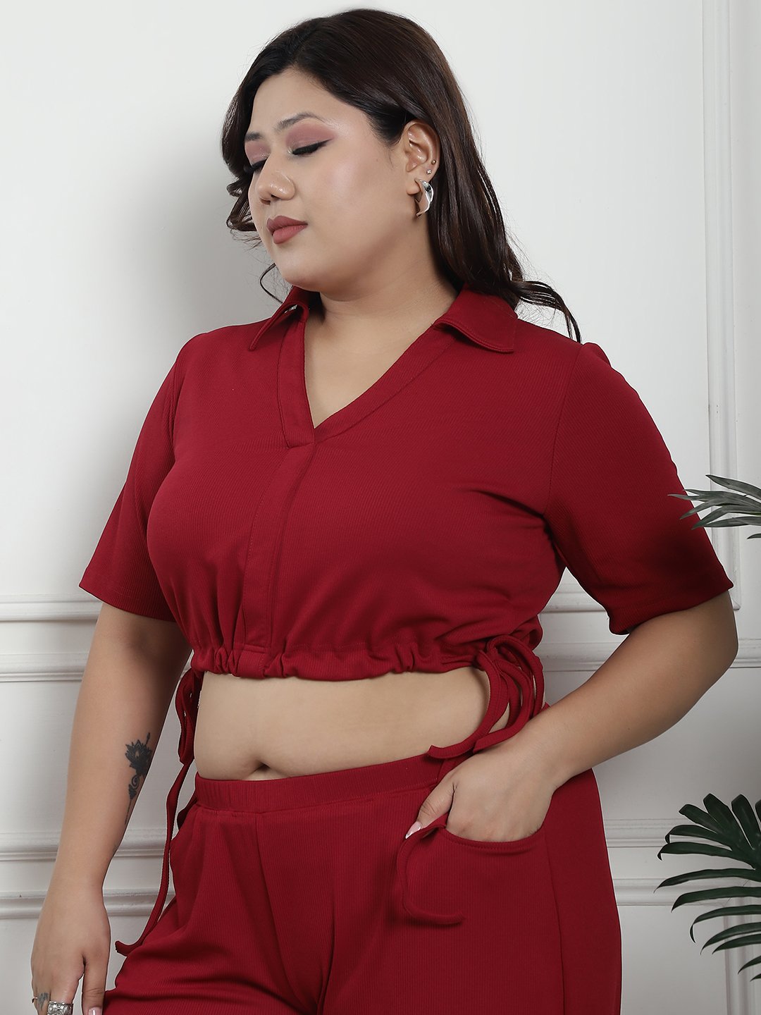 Effortless Chic Top : Maroon Color