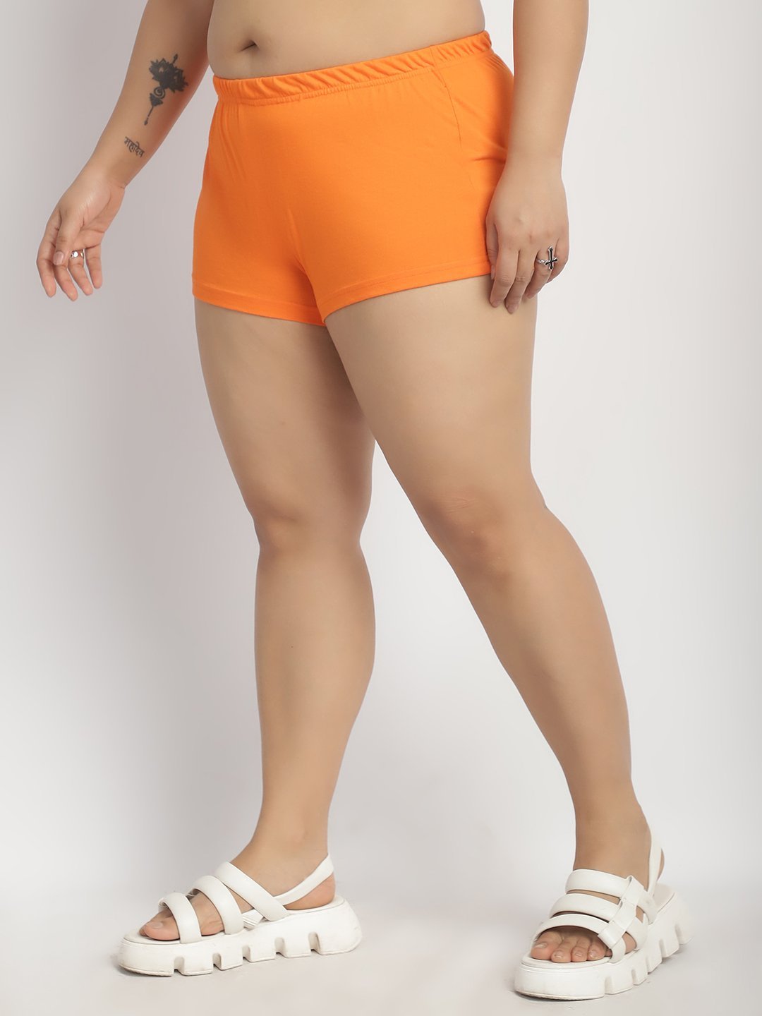 Cherry Pop Booty Shorts : Orange Color