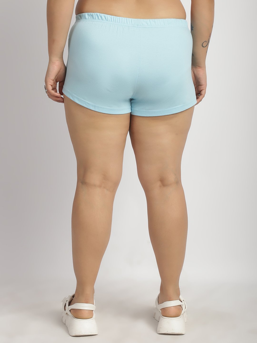 Cherry Pop Booty Shorts : Sky Blue Color