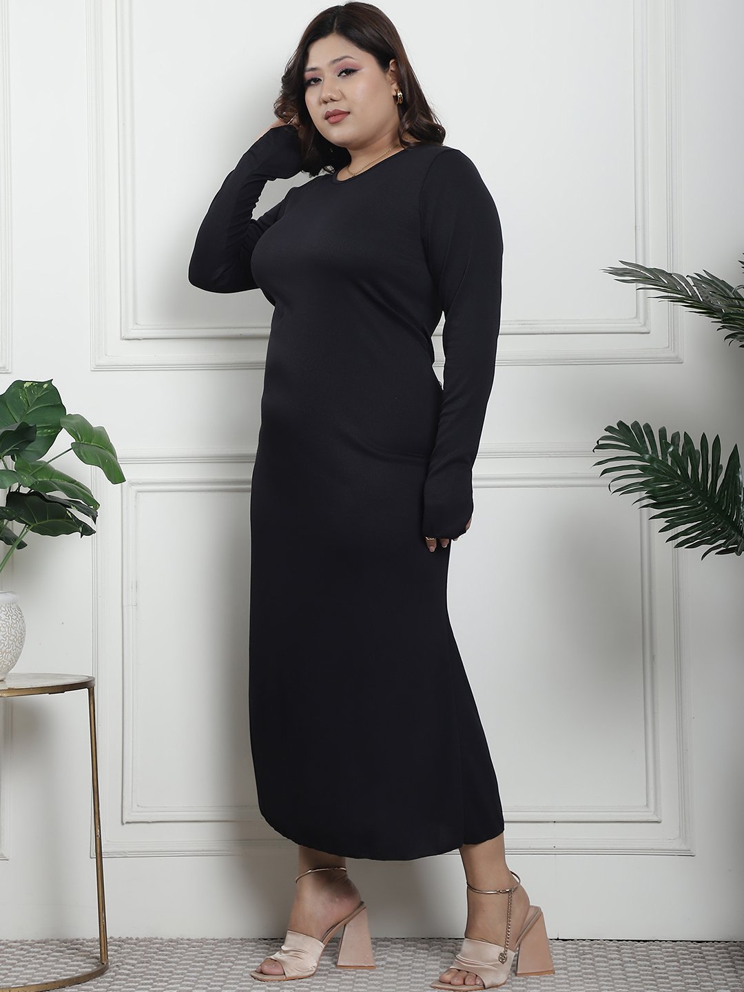 Luxe Maxi Dress : Black Color