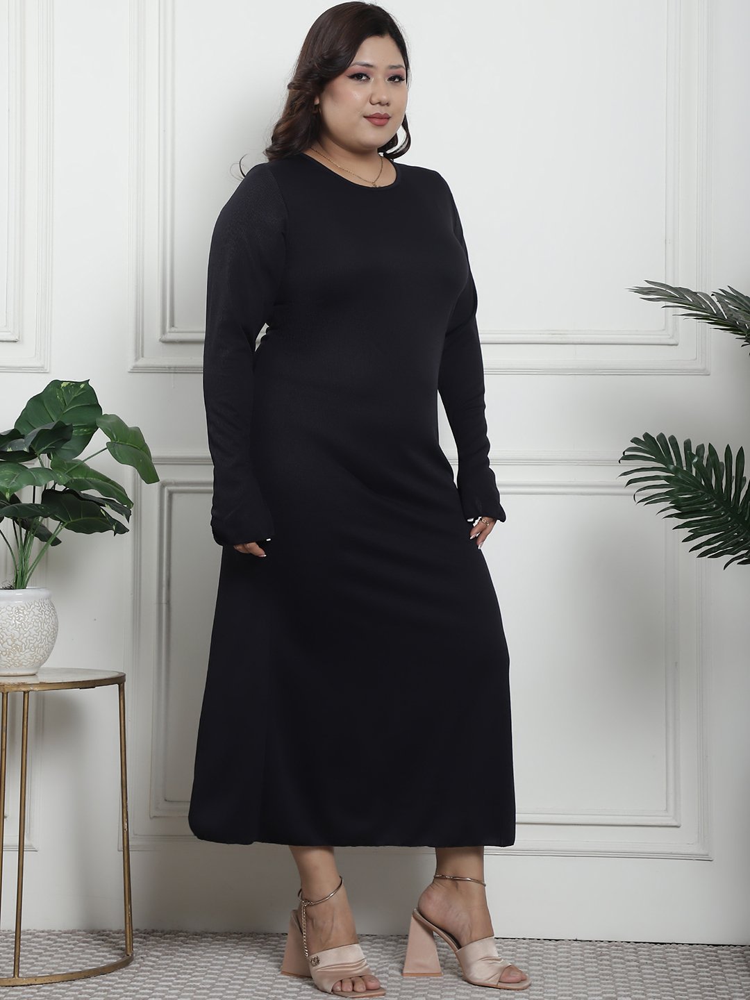 Luxe Maxi Dress : Black Color