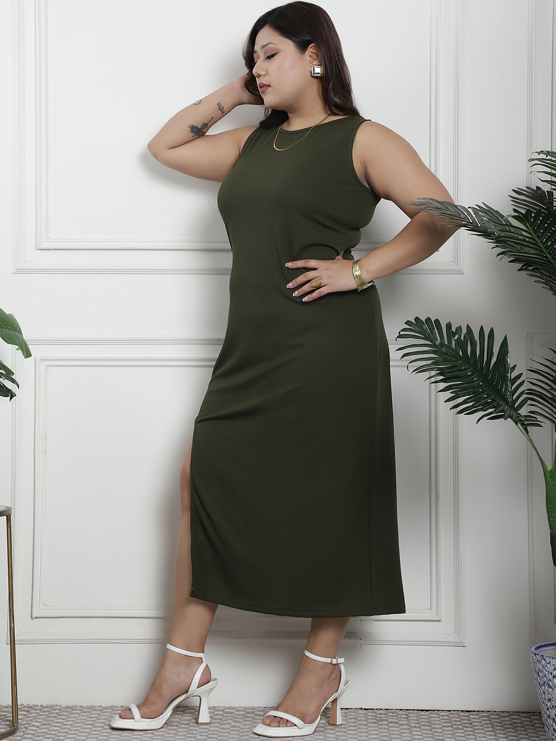 Summer Breeze Dress : Olive Color