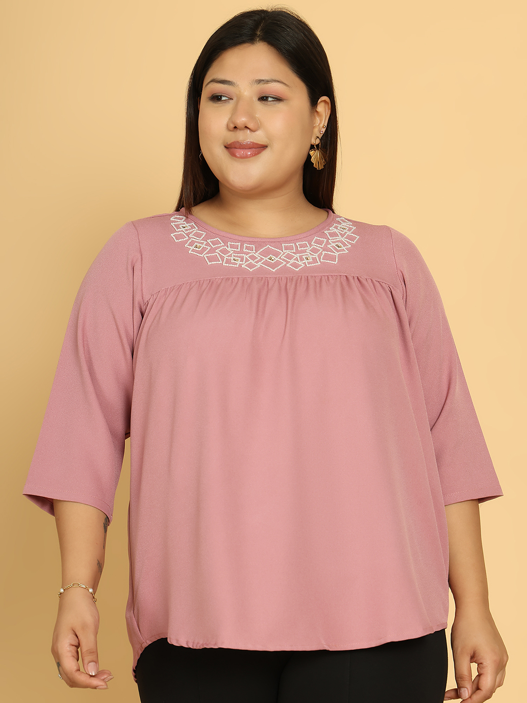 Square Affair Mauve Top
