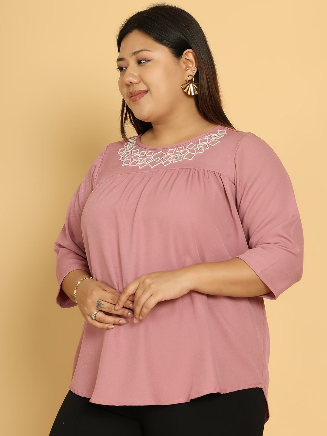 Square Affair Mauve Top