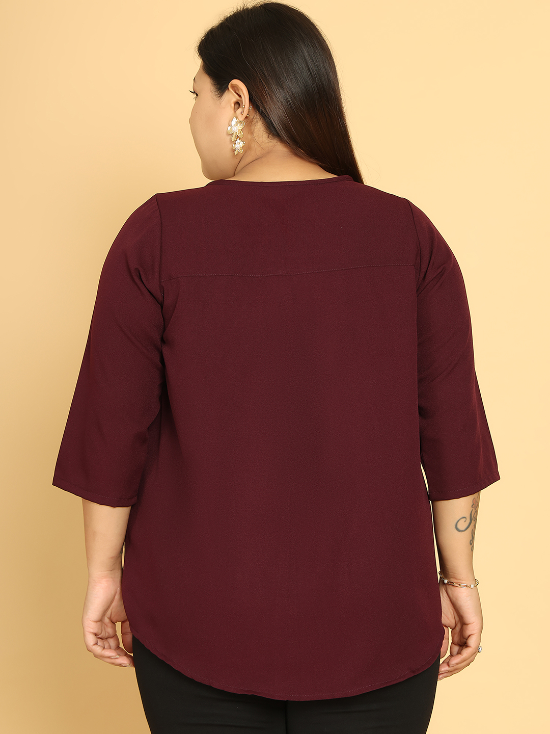 Square Affair Plum Top