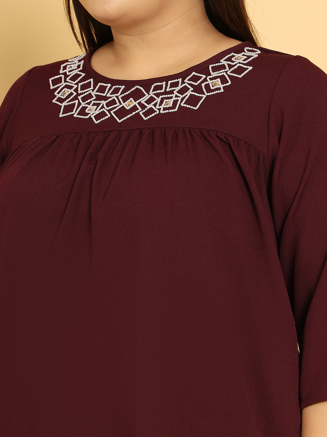 Square Affair Plum Top