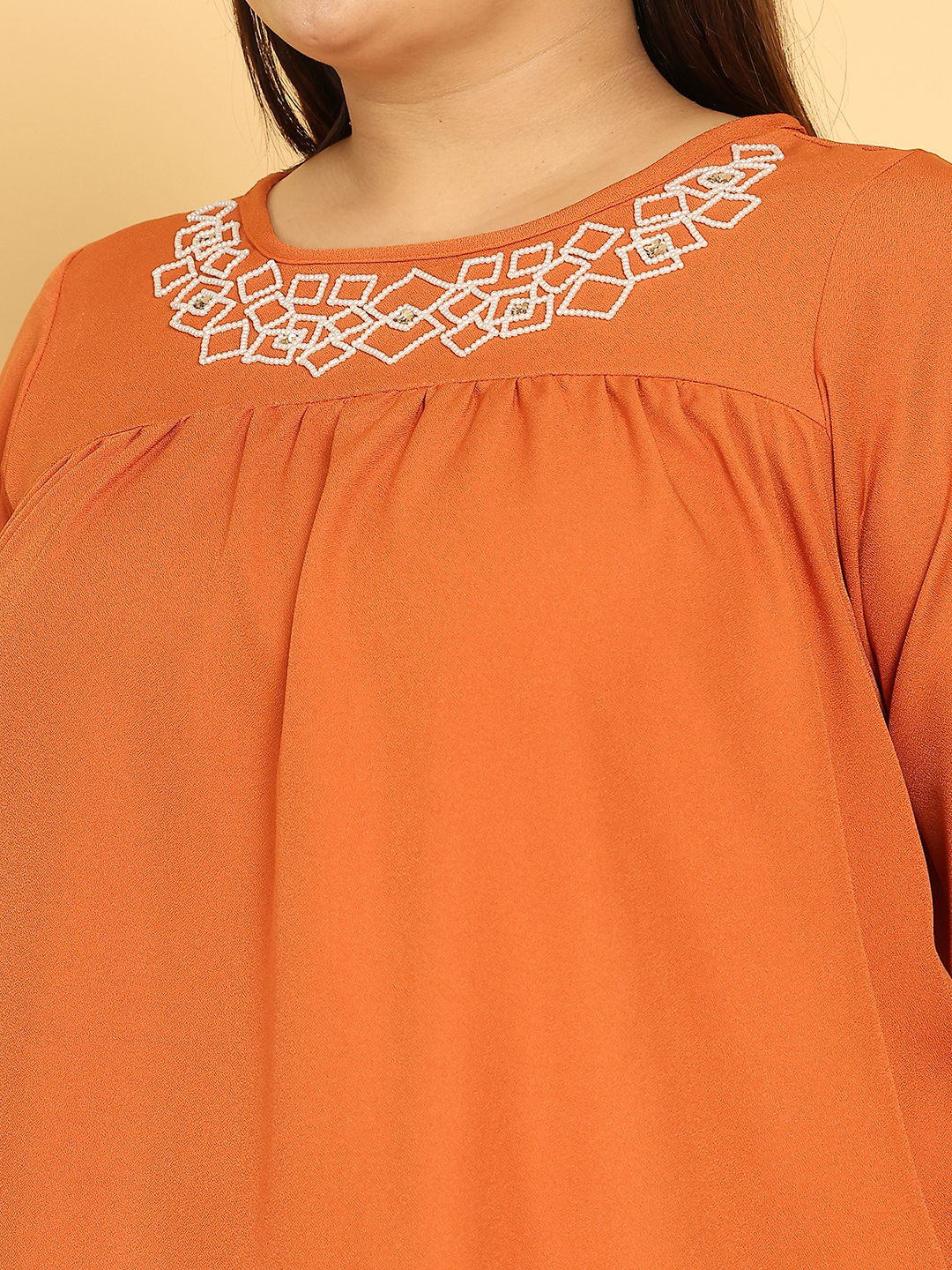 Square Affair Rust Top