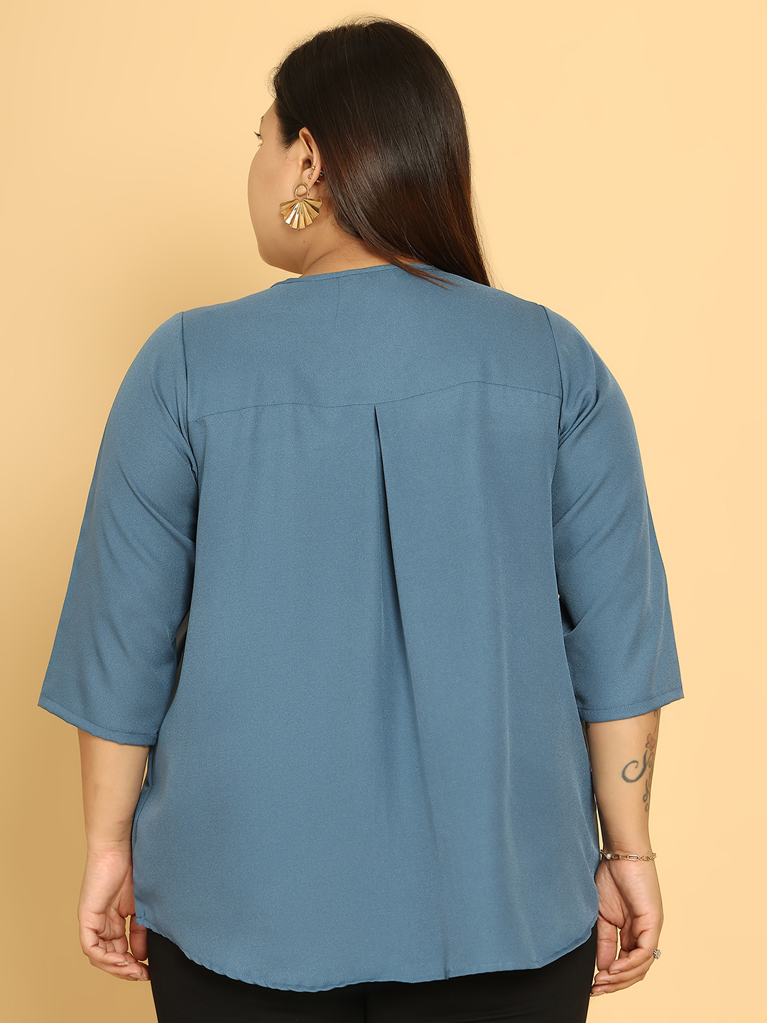 Square Affair Teal Top